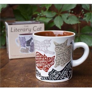 SOLD FWP The Unemployed Philosopher’s Guild literary cat quote print mug